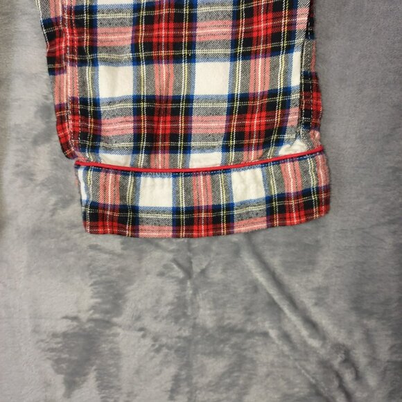 NOT FOR SALE J. Crew Womens Flannel Pajama Pants White-Out Plaid Sz S‎ Sleepwear - Picture 2 of 10